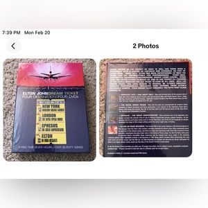 Elton John - Dream Ticket DVD 4-Disc Set Brand New Sealed